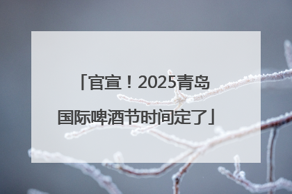 官宣！2025青岛国际啤酒节时间定了