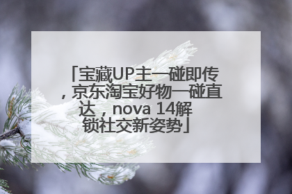 宝藏UP主一碰即传，京东淘宝好物一碰直达，nova 14解锁社交新姿势