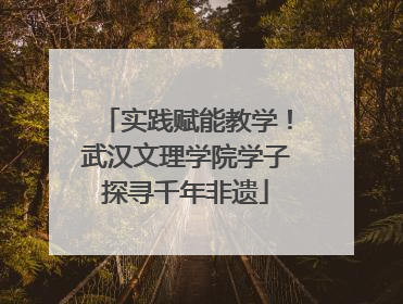 实践赋能教学！武汉文理学院学子探寻千年非遗