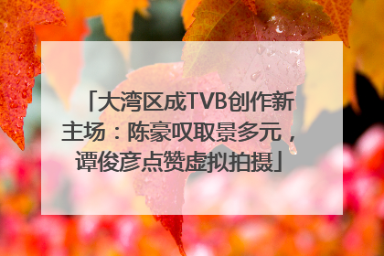 大湾区成TVB创作新主场：陈豪叹取景多元，谭俊彦点赞虚拟拍摄
