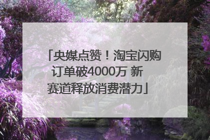 央媒点赞！淘宝闪购订单破4000万 新赛道释放消费潜力