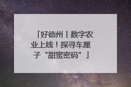 好德州丨数字农业上线！探寻车厘子“甜蜜密码”