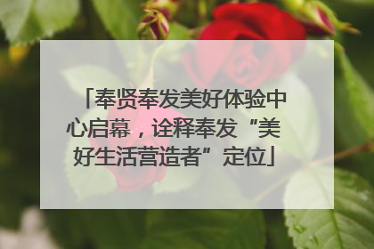 奉贤奉发美好体验中心启幕，诠释奉发“美好生活营造者”定位