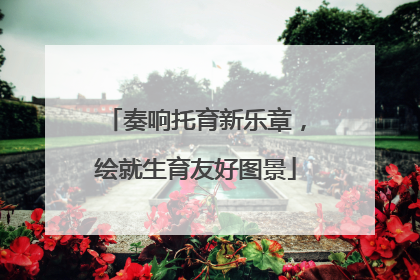 奏响托育新乐章，绘就生育友好图景
