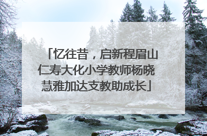 忆往昔，启新程眉山仁寿大化小学教师杨晓慧雅加达支教助成长