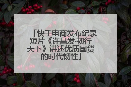 快手电商发布纪录短片《许昌发·韧行天下》讲述优质国货的时代韧性