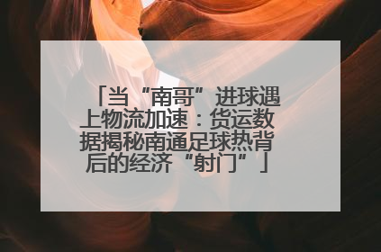 当“南哥”进球遇上物流加速：货运数据揭秘南通足球热背后的经济“射门”