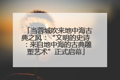 当蓉城吹来地中海古典之风：“文明的史诗：来自地中海的古典雕塑艺术”正式启幕