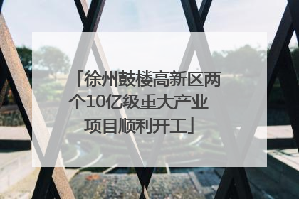 徐州鼓楼高新区两个10亿级重大产业项目顺利开工