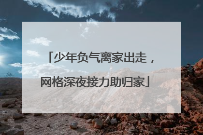 少年负气离家出走，网格深夜接力助归家