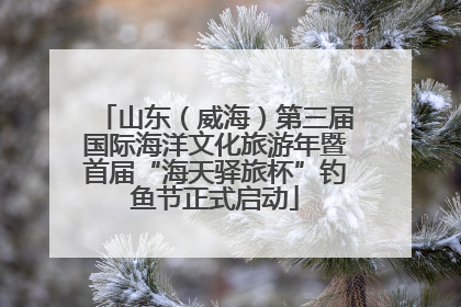 山东（威海）第三届国际海洋文化旅游年暨首届“海天驿旅杯”钓鱼节正式启动