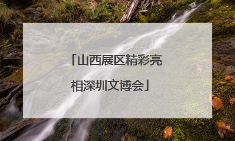 山西展区精彩亮相深圳文博会