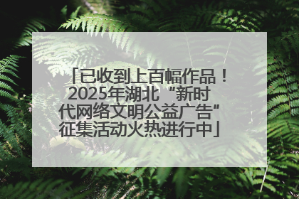 已收到上百幅作品！2025年湖北“新时代网络文明公益广告”征集活动火热进行中