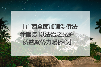 广西全面加强涉侨法律服务 以法治之光护侨益聚侨力暖侨心