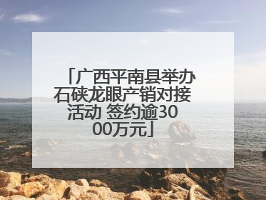广西平南县举办石硖龙眼产销对接活动 签约逾3000万元