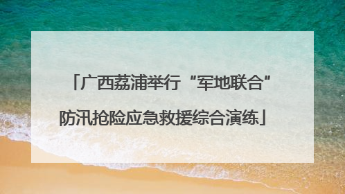 广西荔浦举行“军地联合”防汛抢险应急救援综合演练