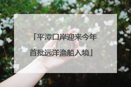 平潭口岸迎来今年首批远洋渔船入境