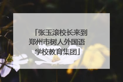 张玉滚校长来到郑州市树人外国语学校教育集团