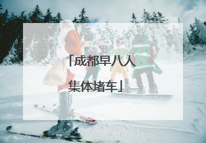 成都早八人集体堵车