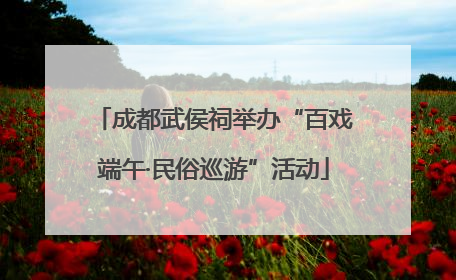成都武侯祠举办“百戏端午·民俗巡游”活动