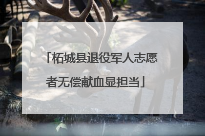 柘城县退役军人志愿者无偿献血显担当