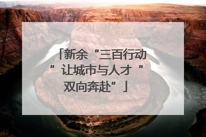 新余“三百行动”让城市与人才“双向奔赴”