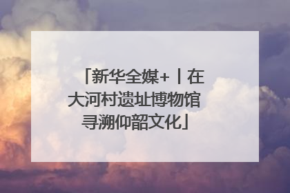 新华全媒+丨在大河村遗址博物馆寻溯仰韶文化