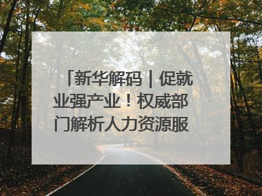新华解码｜促就业强产业！权威部门解析人力资源服务业与制造业融合发展试点
