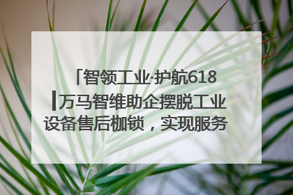 智领工业·护航618┃万马智维助企摆脱工业设备售后枷锁，实现服务与效能价值共振！