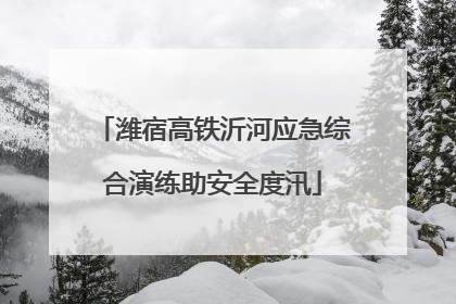 潍宿高铁沂河应急综合演练助安全度汛