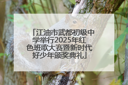江油市武都初级中学举行2025年红色班歌大赛暨新时代好少年颁奖典礼