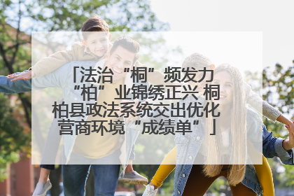 法治“桐”频发力 “柏”业锦绣正兴 桐柏县政法系统交出优化营商环境“成绩单”