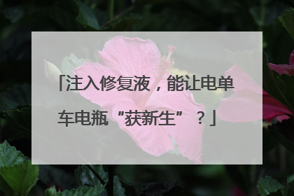 注入修复液，能让电单车电瓶“获新生”？