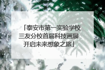 泰安市第一实验学校三友分校首届科技画展开启未来想象之旅
