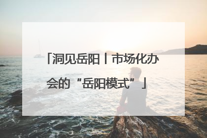 洞见岳阳丨市场化办会的“岳阳模式”
