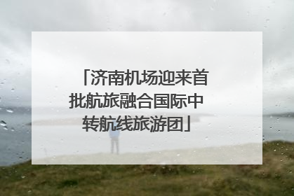 济南机场迎来首批航旅融合国际中转航线旅游团