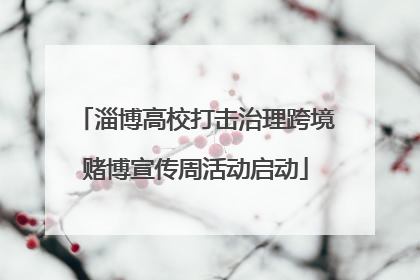 淄博高校打击治理跨境赌博宣传周活动启动