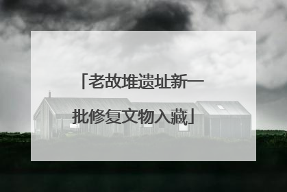 老故堆遗址新一批修复文物入藏