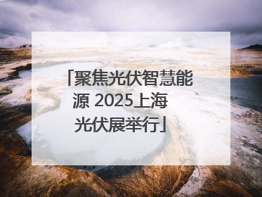 聚焦光伏智慧能源 2025上海光伏展举行