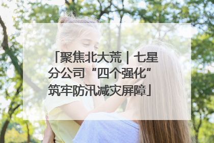 聚焦北大荒｜七星分公司“四个强化”筑牢防汛减灾屏障