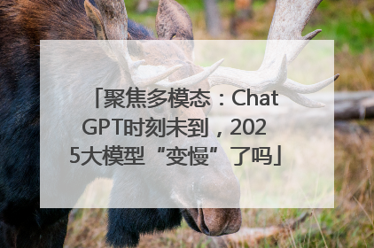 聚焦多模态：ChatGPT时刻未到，2025大模型“变慢”了吗