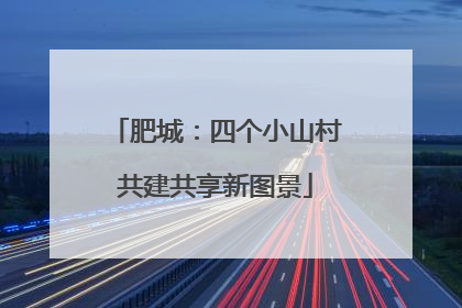 肥城：四个小山村共建共享新图景