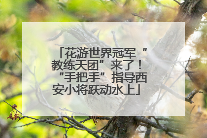 花游世界冠军“教练天团”来了！“手把手”指导西安小将跃动水上