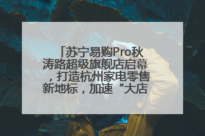 苏宁易购Pro秋涛路超级旗舰店启幕，打造杭州家电零售新地标，加速“大店攻略”全省布局