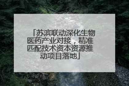 苏滨联动深化生物医药产业对接，精准匹配技术资本资源推动项目落地