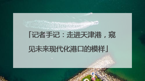 记者手记：走进天津港，窥见未来现代化港口的模样