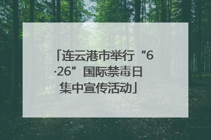 连云港市举行“6·26”国际禁毒日集中宣传活动