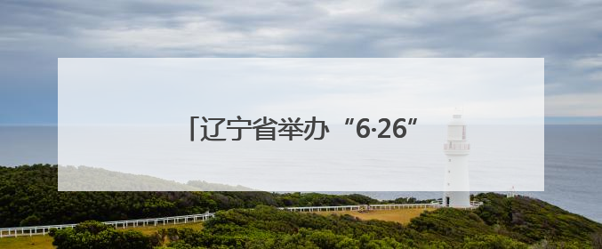 辽宁省举办“6·26”国际禁毒日主题宣传活动