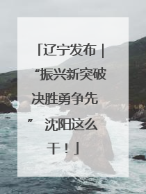 辽宁发布｜“振兴新突破 决胜勇争先” 沈阳这么干！