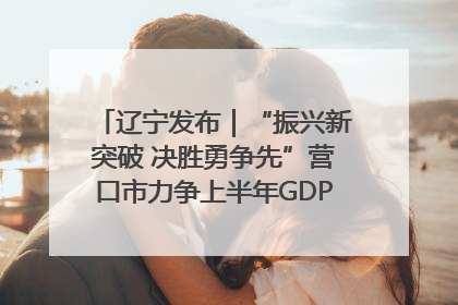 辽宁发布｜“振兴新突破 决胜勇争先”营口市力争上半年GDP增长6%左右